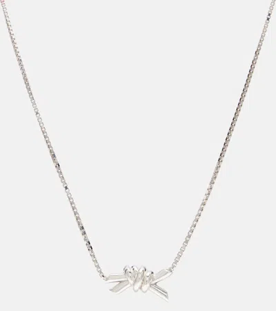 Bottega Veneta Knot Sterling Silver Necklace