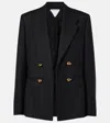 Bottega Veneta Women Wool Double-breasted Jacket In Blue