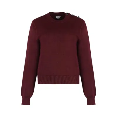 Pre-owned Bottega Veneta Knot Sweater 'dark Garnet' | Red | Women's Size Xs