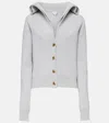 Bottega Veneta Layered Wool Cardigan In Grey