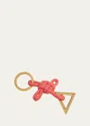 Bottega Veneta Knotted Napa Key Chain In 6626 Crushed Berr