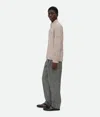 Bottega Veneta Flecked Stripe Button-up Shirt In Talc/loam