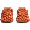 Bottega Veneta Knotted Weave Pump In Burned Orange