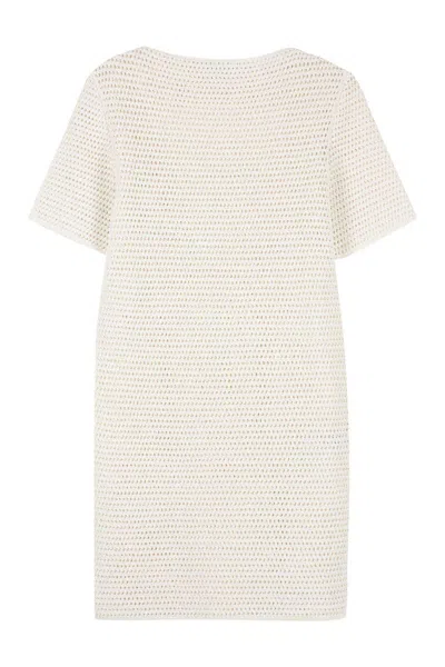 BOTTEGA VENETA BOTTEGA VENETA LACE-EFFECT KNITTED DRESS