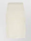 Bottega Veneta Lace Overlay Skirt Elastic Waistband In White