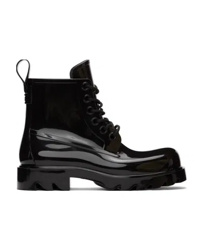 Bottega Veneta Lace-up Boots In Black