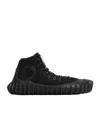 Bottega Veneta Lace-up High-top Sneakers In Black