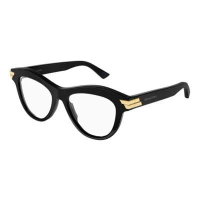 Bottega Veneta Ladies Black Cat Eye Eyeglass Frames Bv1105o 001