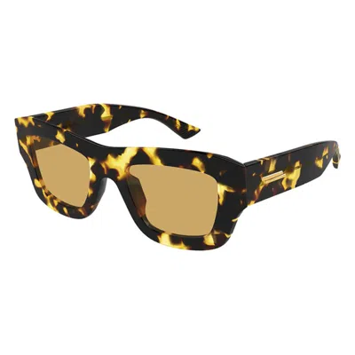 Bottega Veneta Ladies Black Square Sunglasses Bv1357s 003 In Multi