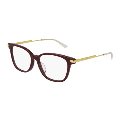 Bottega Veneta Ladies Red Square Eyeglass Frames Bv1074oa 004