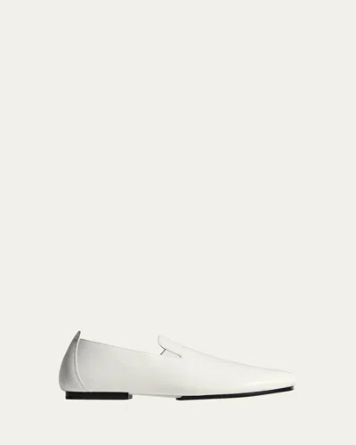 Bottega Veneta Lagoon Nappa Leather Loafers In White