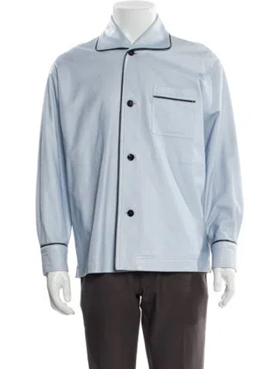 Pre-owned Bottega Veneta Lamb Leather Jacket In Blue