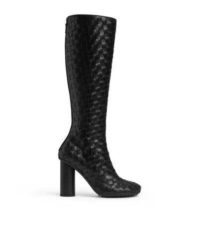 BOTTEGA VENETA LAMBSKIN ATOMIC KNEE-HIGH BOOTS 90