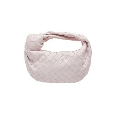 Pre-owned Bottega Veneta Lambskin Jodie Clutch Mini In Pink