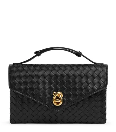 BOTTEGA VENETA LAMBSKIN KNOT LOCK TOP-HANDLE BAG
