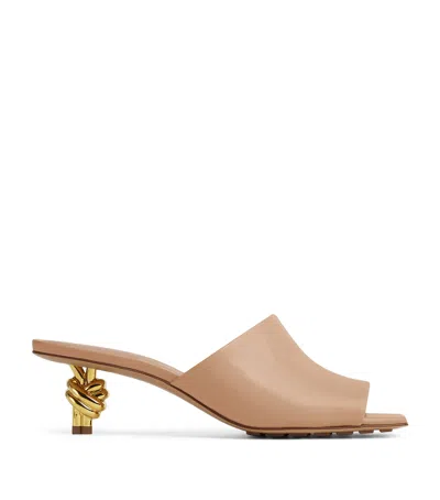 BOTTEGA VENETA LAMBSKIN KNOT MULES 45