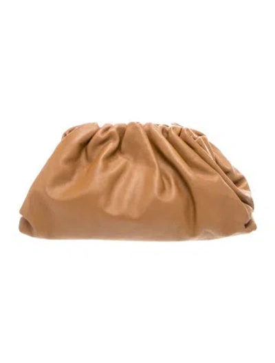 Pre-owned Bottega Veneta Lambskin The Pouch In Brown