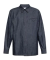 Bottega Veneta Triangle Back Denim Shirt In Blue