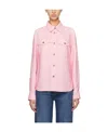 Bottega Veneta Lapel Long-sleeved Shirt In Pink
