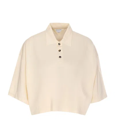 BOTTEGA VENETA BOTTEGA VENETA SHORT SLEEVED BUTTONED POLO TOP