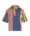 Bottega Veneta Lapel Short-sleeved Shirt In Black