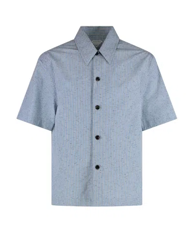 BOTTEGA VENETA LAPEL SHORT-SLEEVED SHIRT