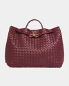 Bottega Veneta Large Andiamo Bag In Burgundy