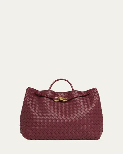 Bottega Veneta Large Andiamo Bag In Barolo