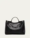 Bottega Veneta Large Andiamo Bag In Black