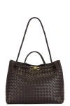 Bottega Veneta Large Andiamo Bag In Fondant & Muse Brass