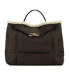 Bottega Veneta Women Brown Leather Large Andiamo Handbag In Black