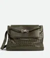 Bottega Veneta Large Andiamo Messenger In Kaki