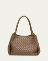 Bottega Veneta Double Handle Shoulder Bag In Pinecone