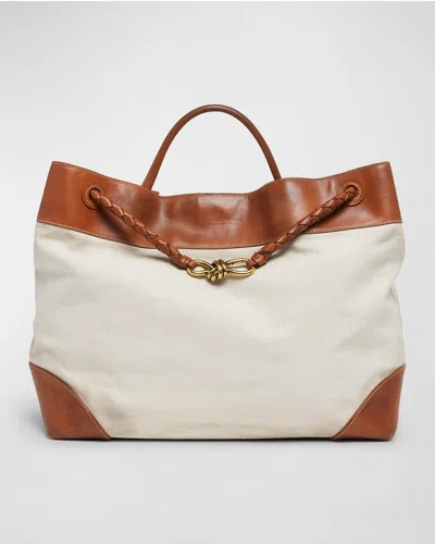 BOTTEGA VENETA LARGE ANDIAMO TOP-HANDLE BAG