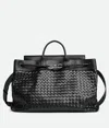 Bottega Veneta Large Andiamo Voyager In Black