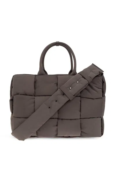 Bottega Veneta Large Arco Padded Tote Bag In Grey