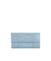 Bottega Veneta Bottega  Veneta Cassette Large Flap Wallet In Blue