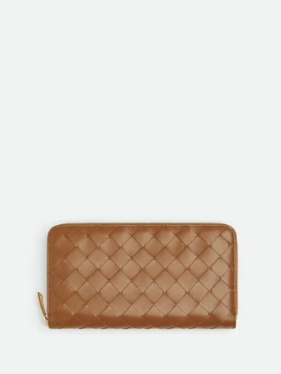 Bottega Veneta Large Braided Wallet With Zip Accessories