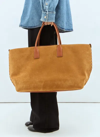 Bottega Veneta Large Cabat Leather Tote Bag In Camel
