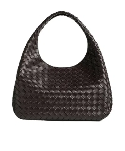 Bottega Veneta Large Campana In Brown