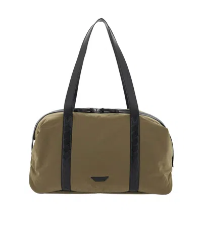 Bottega Veneta Large Crossroad Travel Bag In Brown