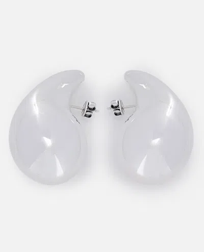 Bottega Veneta Large Drop Earrings In White