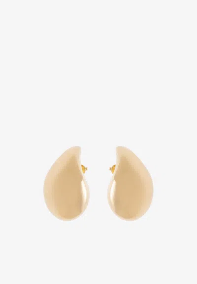 Bottega Veneta Large Drop-shaped Earrings In Gold