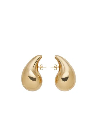Bottega Veneta Large Drop Sterling-silver Earrings In Yellow