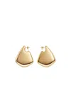 Bottega Veneta Vahuo Two-tone Fin Earrings In Gold