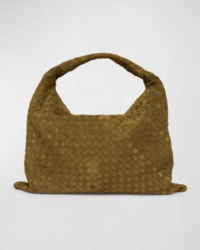 Bottega Veneta Large Hop Bag In Brown