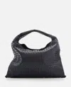 Bottega Veneta Large Hop Hobo Shoulder Bag In Black