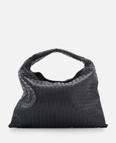 Bottega Veneta Large Hop Hobo Shoulder Bag In Black