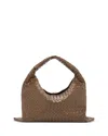 Bottega Veneta Hop Large Shoulder Bag In Pinecone/brass