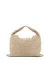 Bottega Veneta Large Hop Intrecciato Suede Shoulder Bag